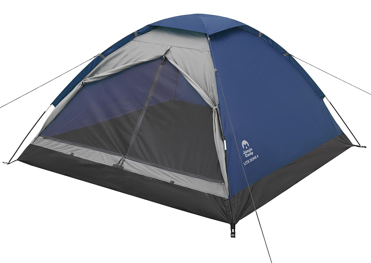 Палатка Jungle Camp Lite Dome 4 синий/серый - фото 1