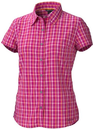 Рубашка Marmot Wm`s Reese plaid short sleeved  plum rose  - фото 1