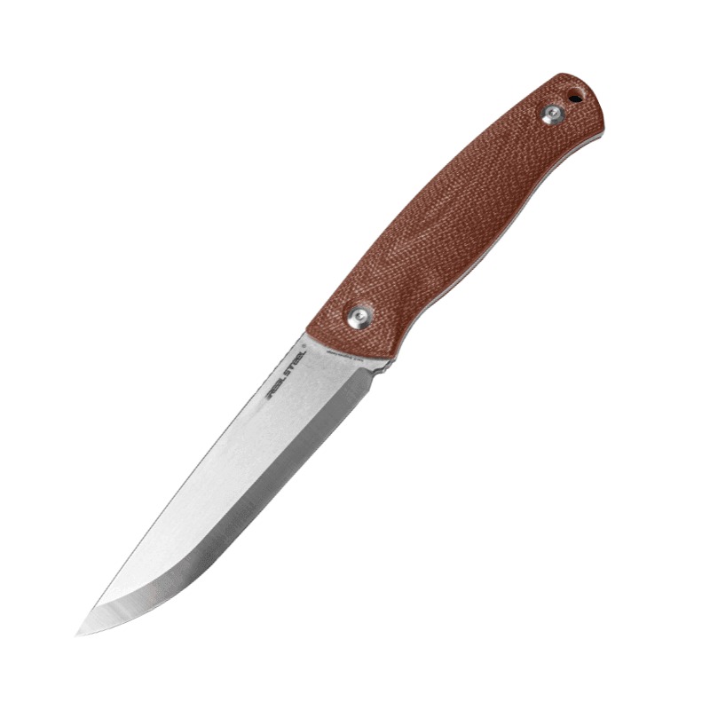 Нож Real Steel Pathfinder Fixed Brown Micarta клинок 14C28N 11,6см - фото 1