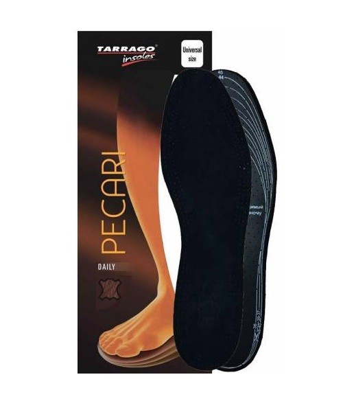Стельки Tarrago Pecari кожа латекс черные безразмерные - фото 1