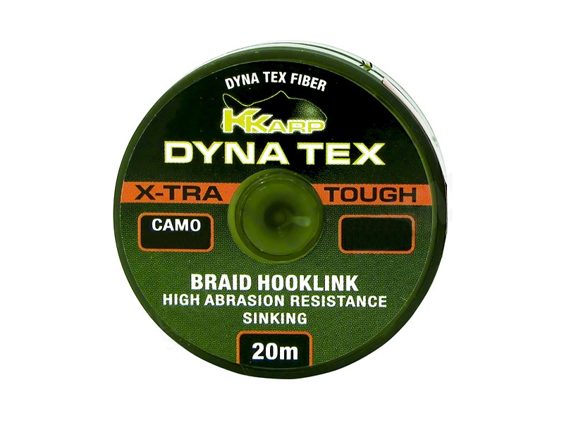 Поводочный материал K-Karp Dyna Tex X-Tra Tough 20Mt.25lbs camo brown - фото 1