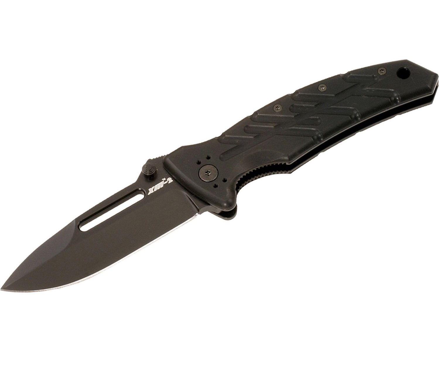 Нож Ontario XM-2T Slim Line Black Plain Edge складной сталь - фото 1