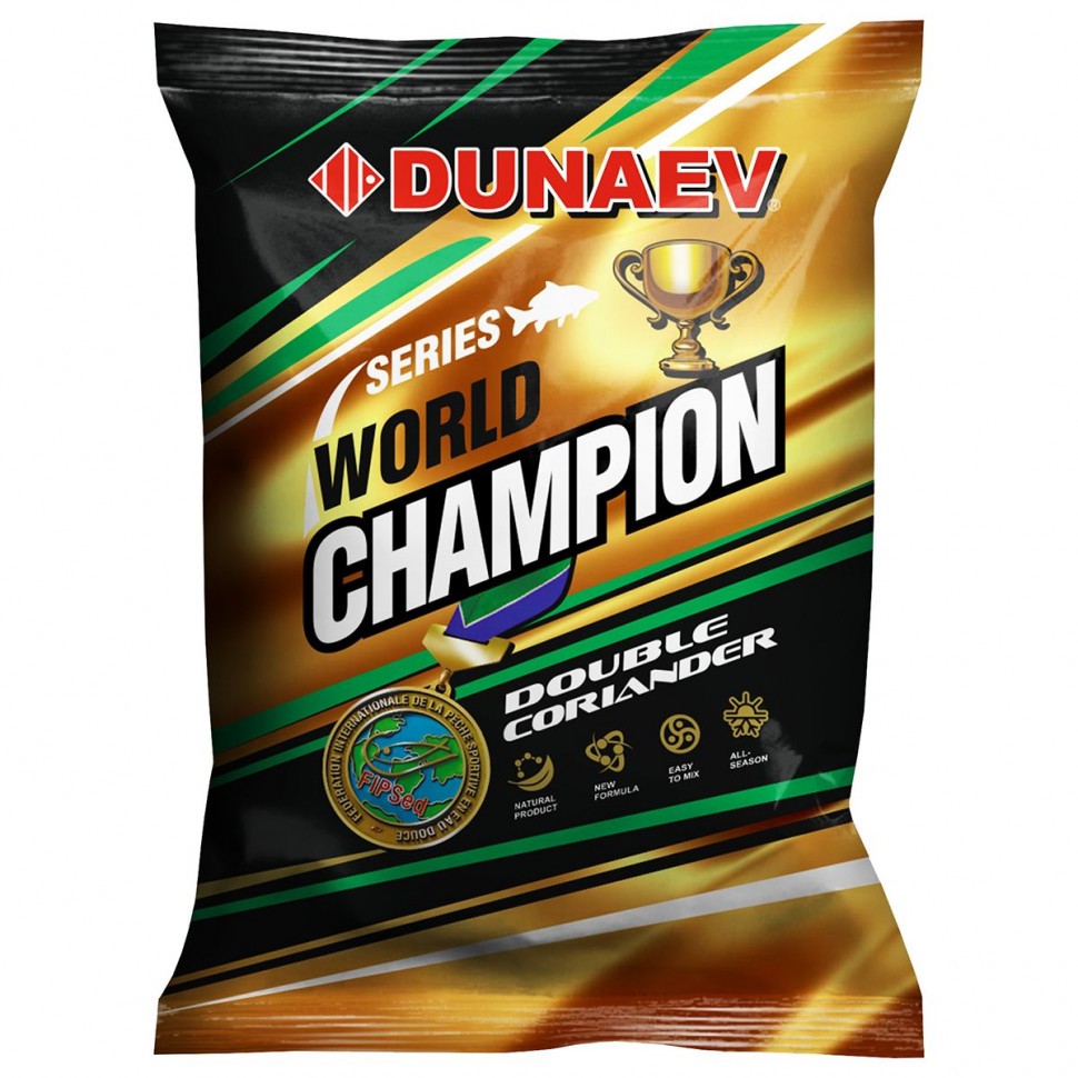 Прикормка Dunaev-World Champion 1кг double coriander - фото 1