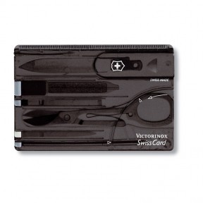 Карта Victorinox SwissCard Onyx Швейцарская с инструментами черн. - фото 1