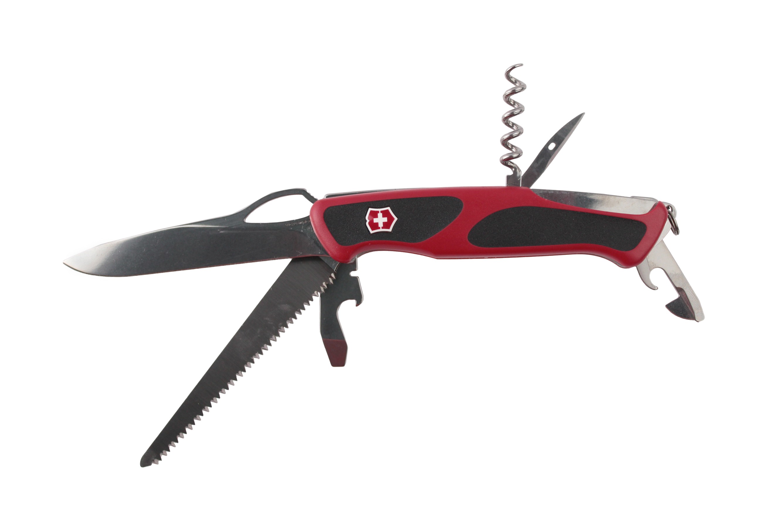 Нож Victorinox RangerGrip 79 130мм 12 функций красно-черный - фото 1