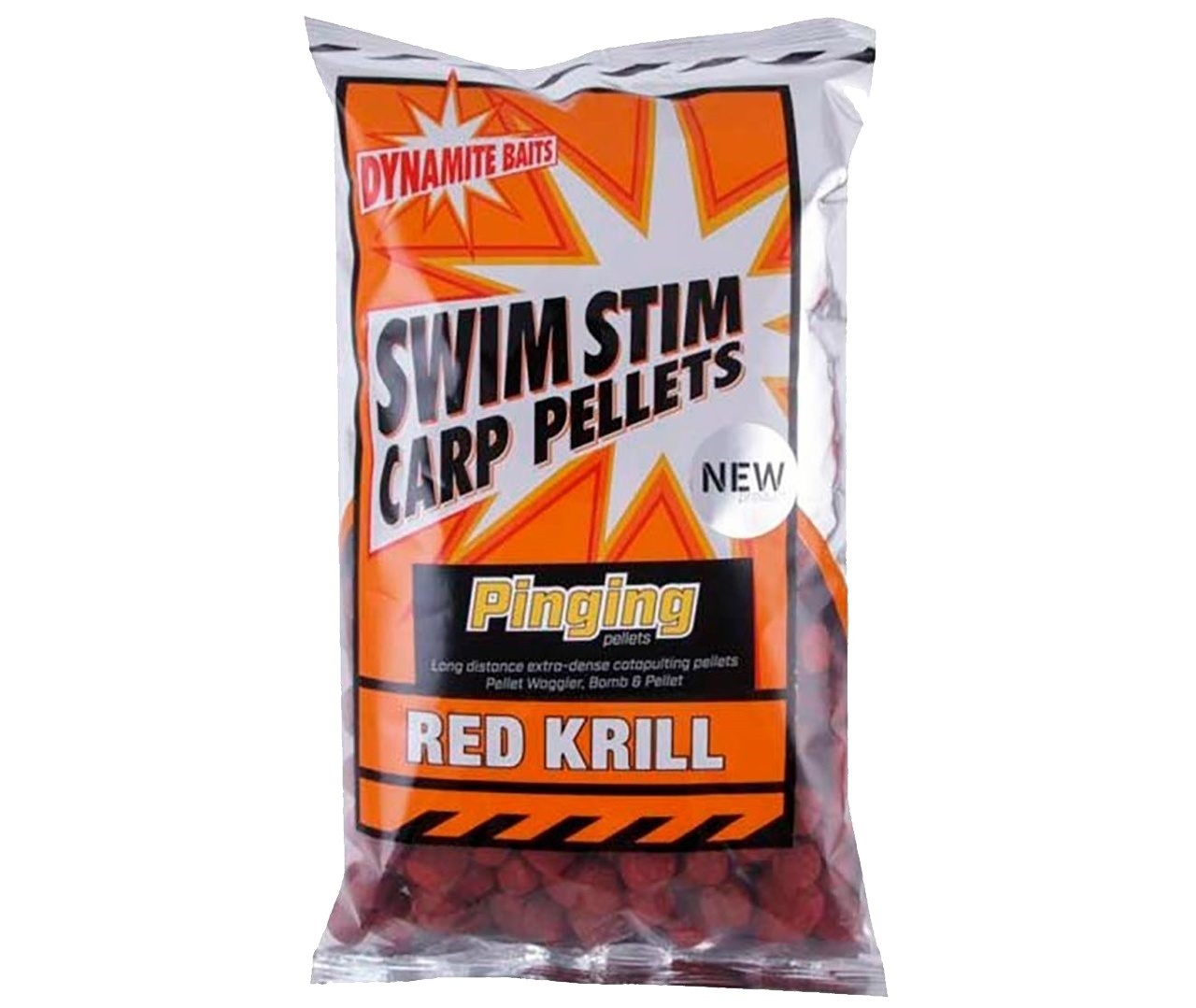 Пеллетс Dynamite Baits Swim Stim pinging pellets red krill 13мм 900гр - фото 1