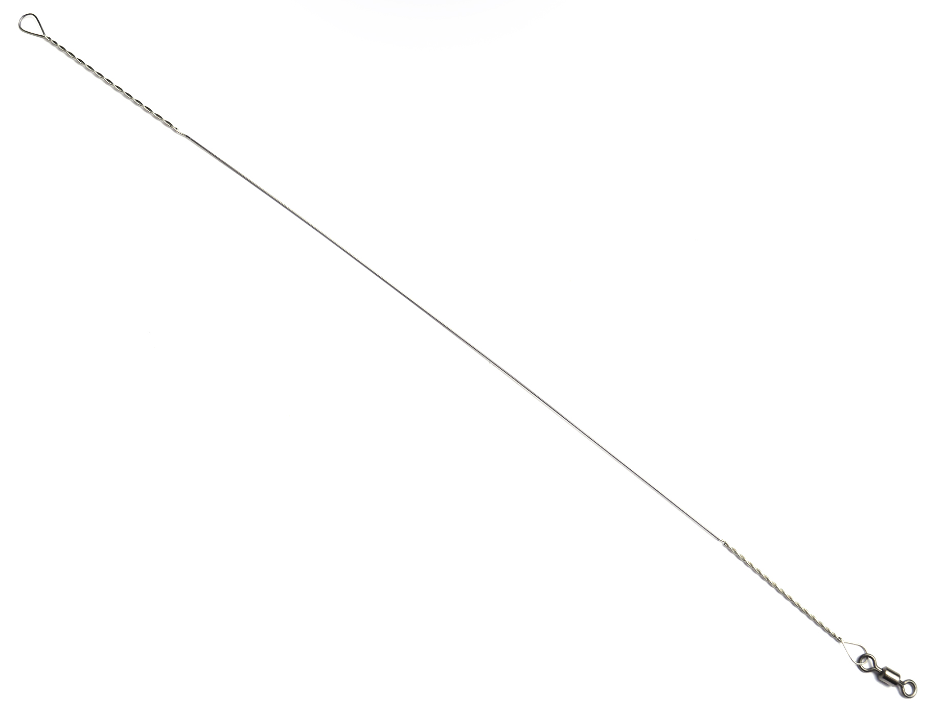 Поводок APS струна с вертлюгом 0,28мм 15см 8кг уп. 7шт - фото 1