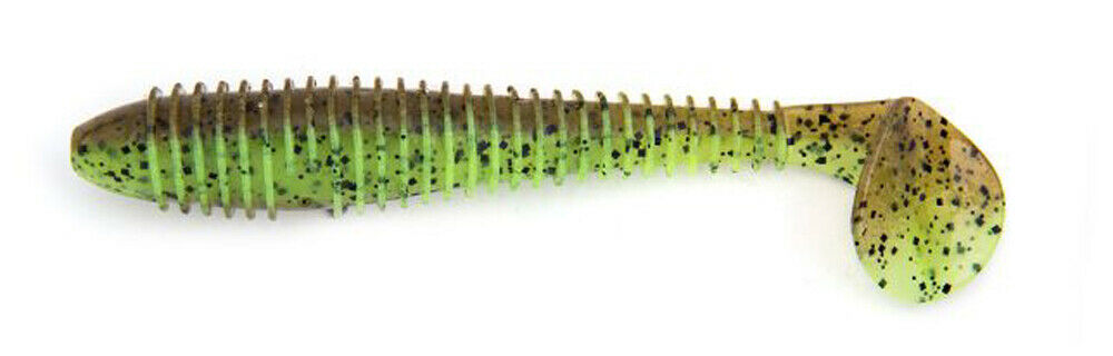 Приманка Keitech 3,3" FAT Swing Impact - Green Pumpkin / Chartreuse - фото 1