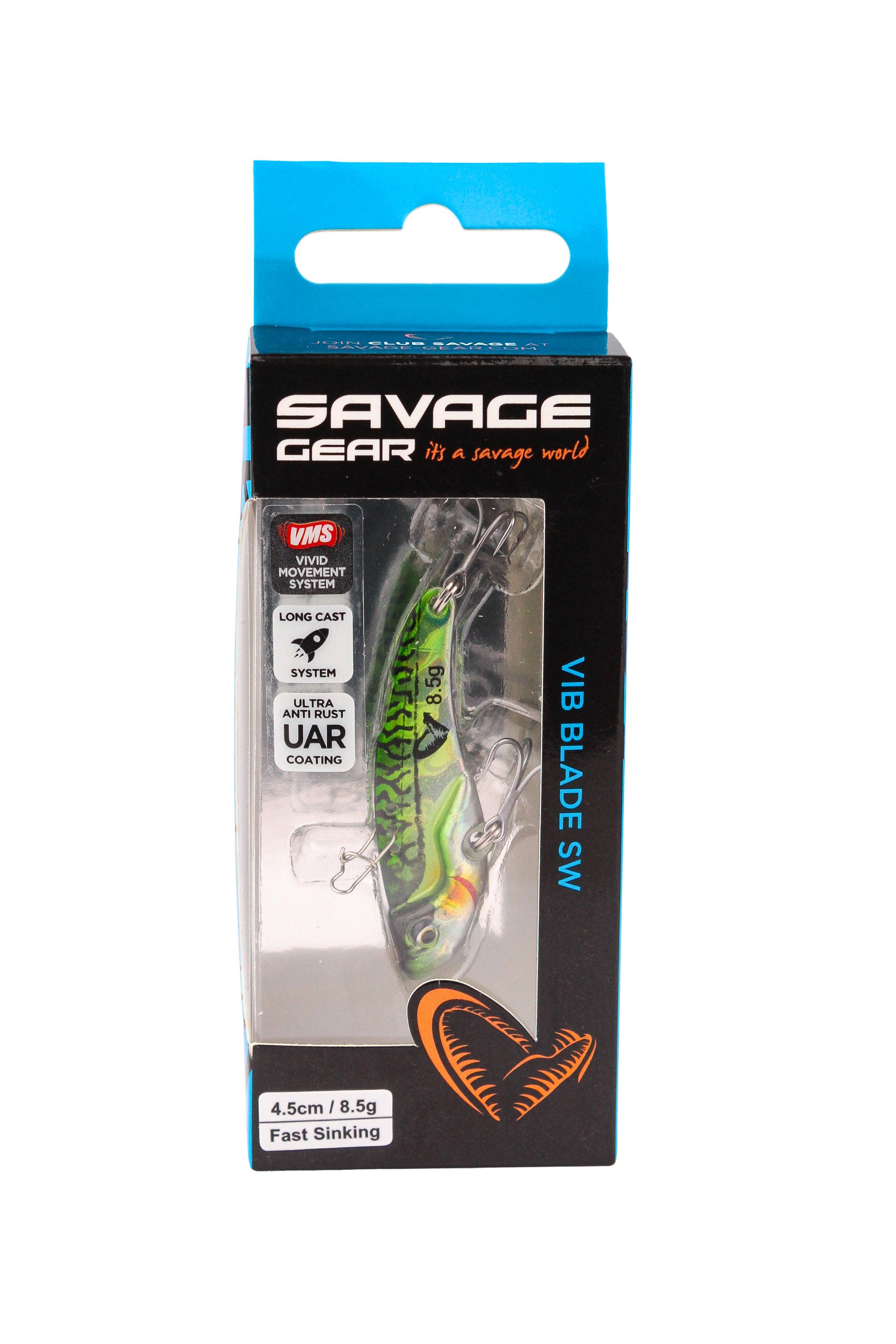 Блесна Savage Gear Vib blade SW 4,5см 8,5гр fast sinking green mackerel - фото 1
