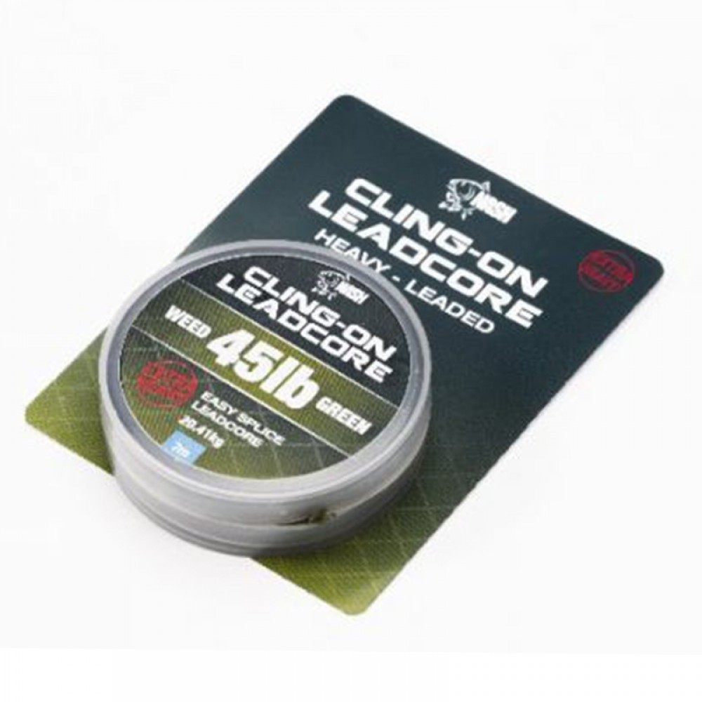 Лидкор Nash cling-on leadcore  45lb weed green 7м - фото 1