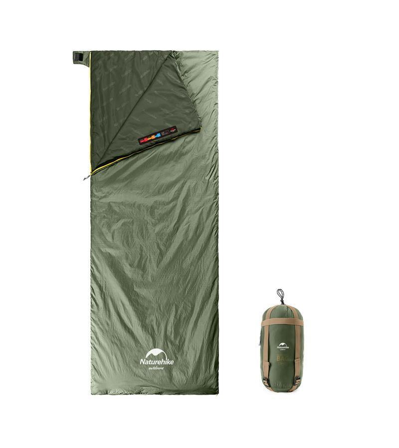 Спальник Naturehike new LW180 mini sleeping bag XL-pine green правый - фото 1