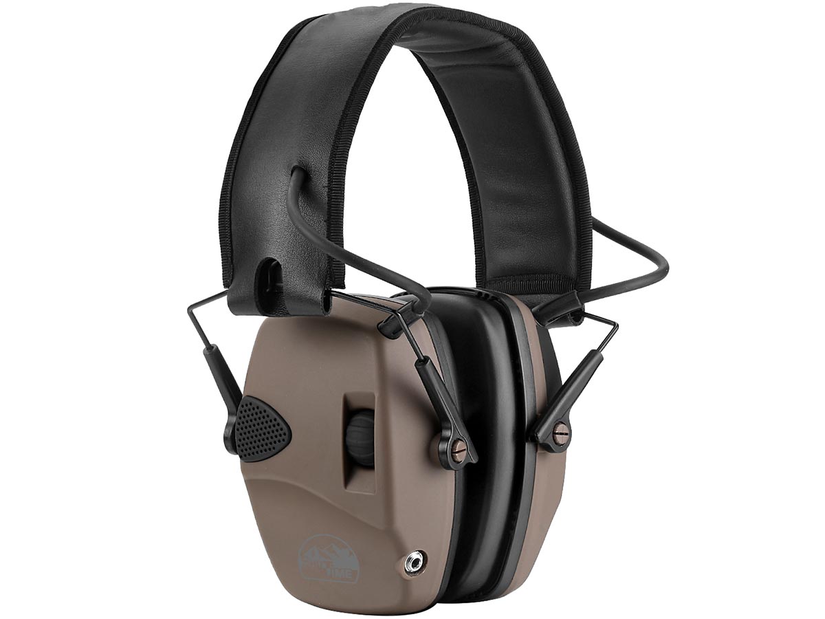 Наушники активные ShotTime 32 стрелковые NRR 23dB Tan - фото 1