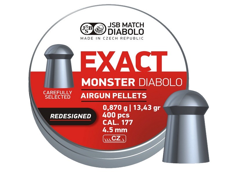Пульки JSB Exact Diablo Monster Redesigned 4,52мм 400шт - фото 1