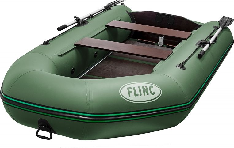 Лодка Flinc FT360K надувная зелёная - фото 1