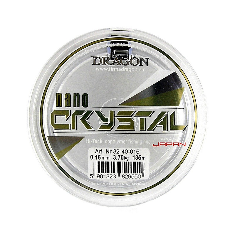 Леска Dragon Nano Crystal прозрачная 135м 0.16мм 3.70кг - фото 1