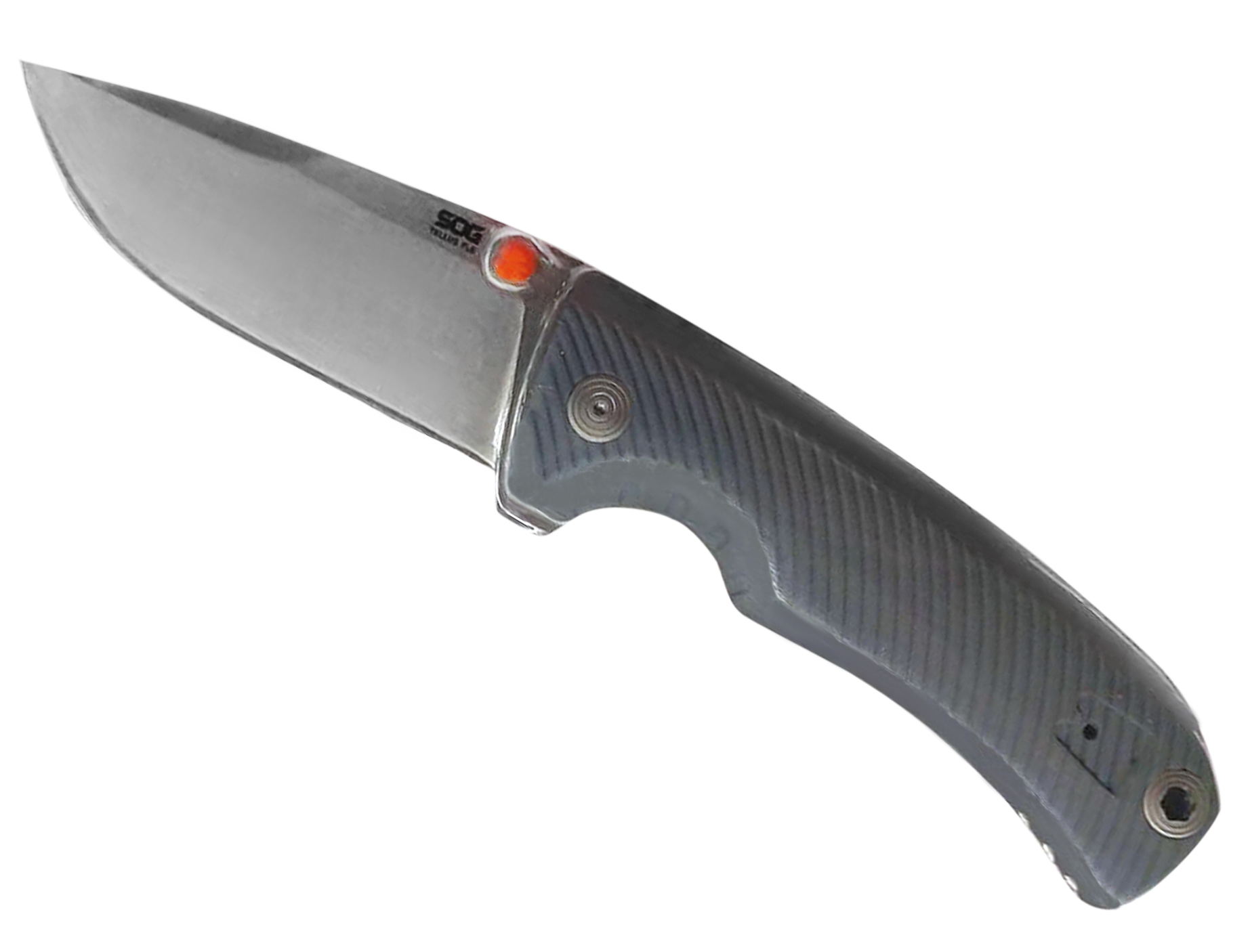 Нож SOG Tellus FLK Wolf Grey складной клинок CRYO 440C рукоять серый GRN - фото 1