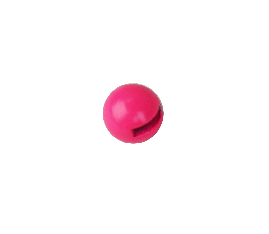 Бусина УЛОВКА с вырезом вольфрам 1,3гр 5,5мм розовый fluo уп.5шт - фото 1
