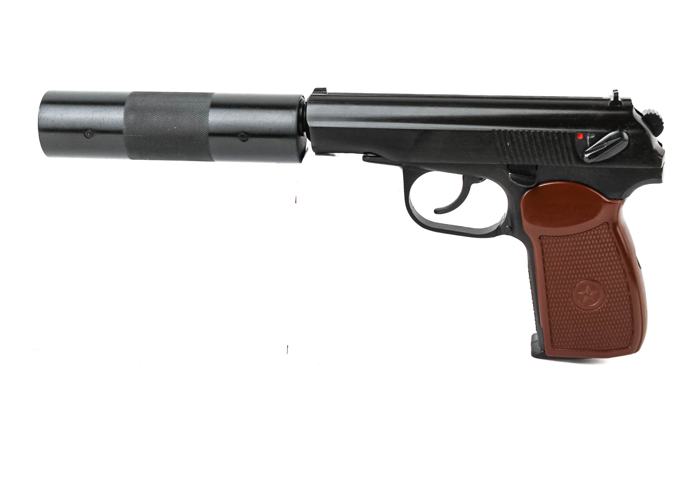 Пистолет Baikal МР 654 К 22 фальшглушитель обновленная ручка - фото 1
