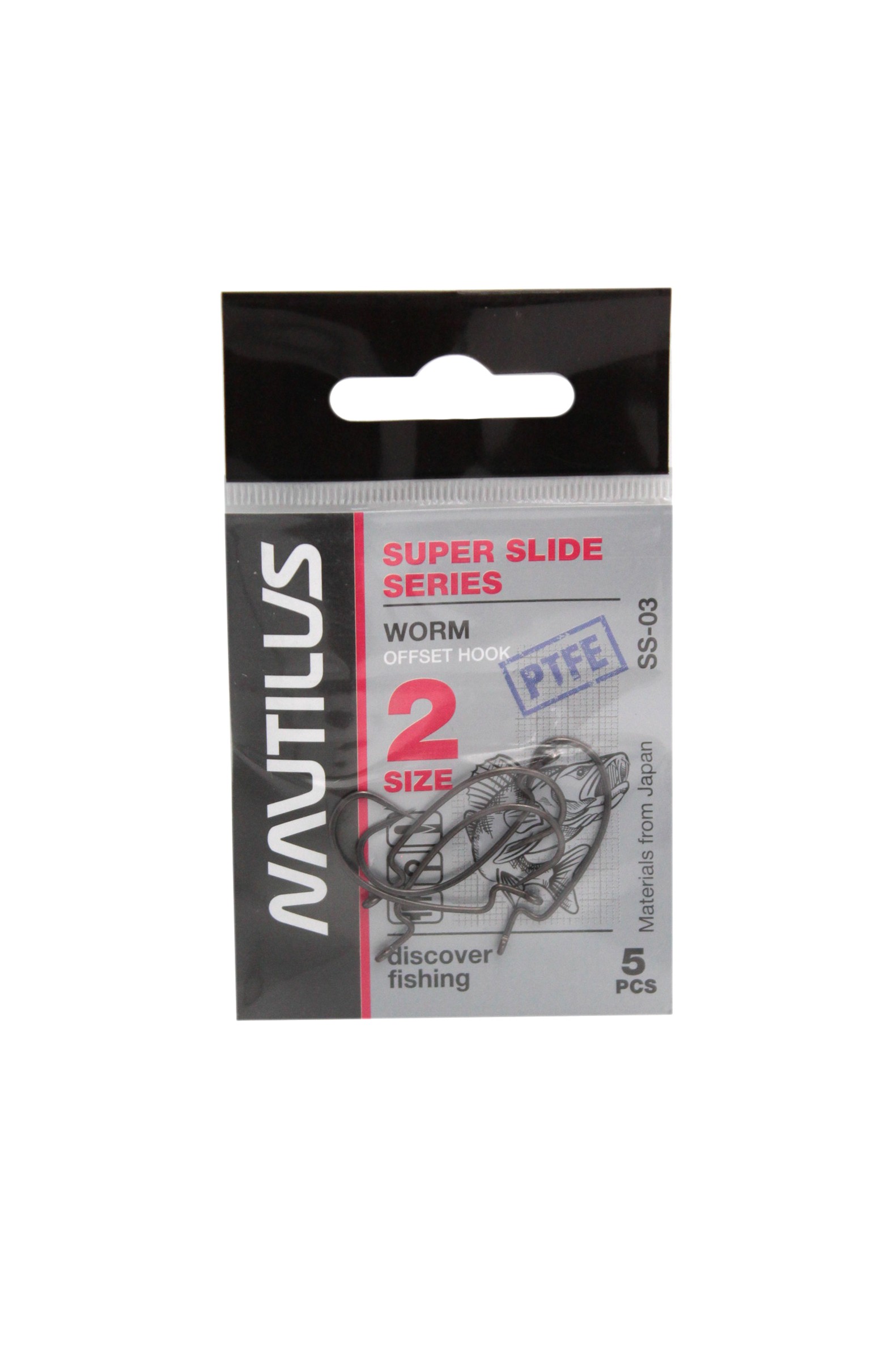 Крючок Nautilus Offset Super Slide SS-03PTFE №2 - фото 1