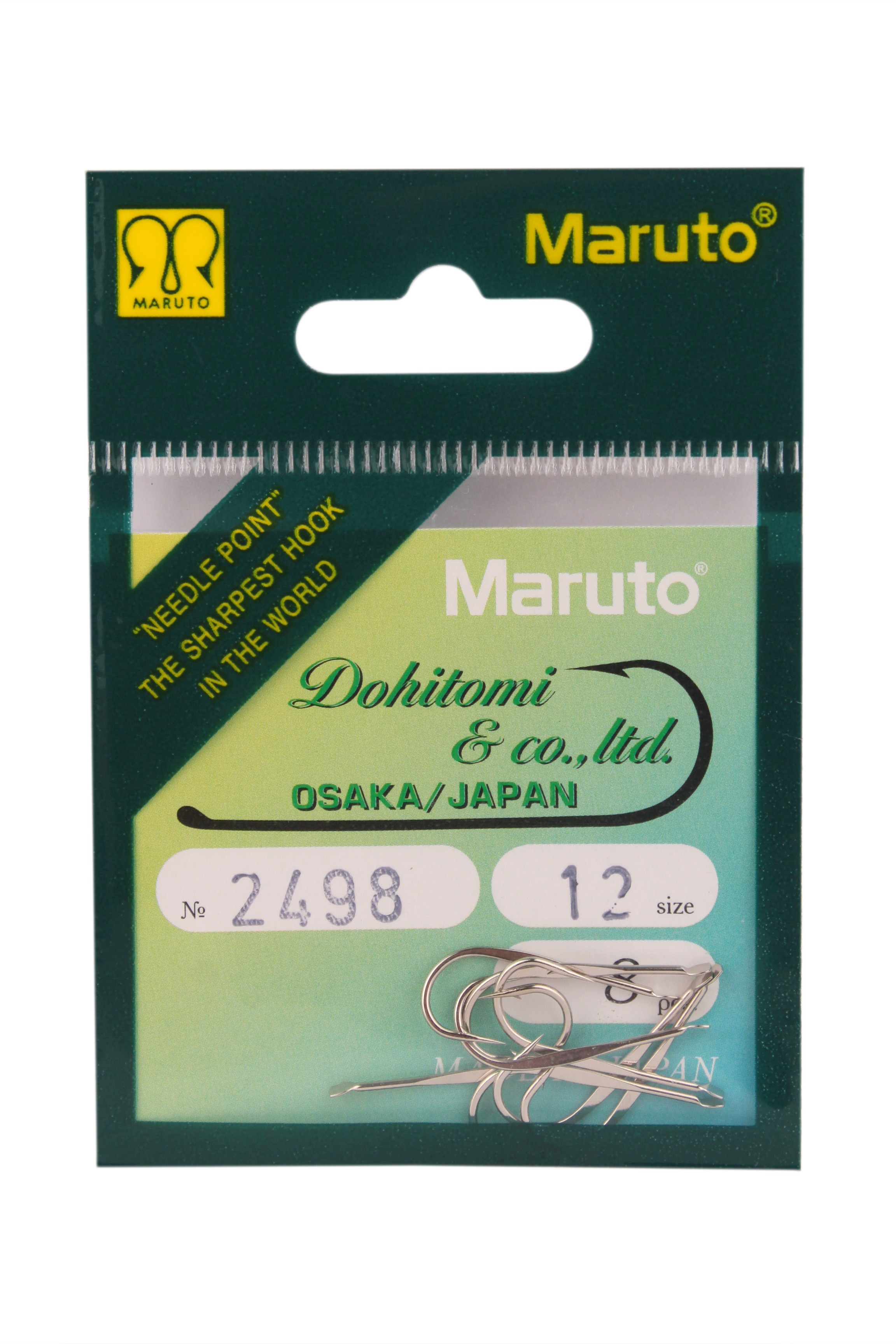 Крючки Maruto 2498 Ni универсальные №12 8шт  - фото 1
