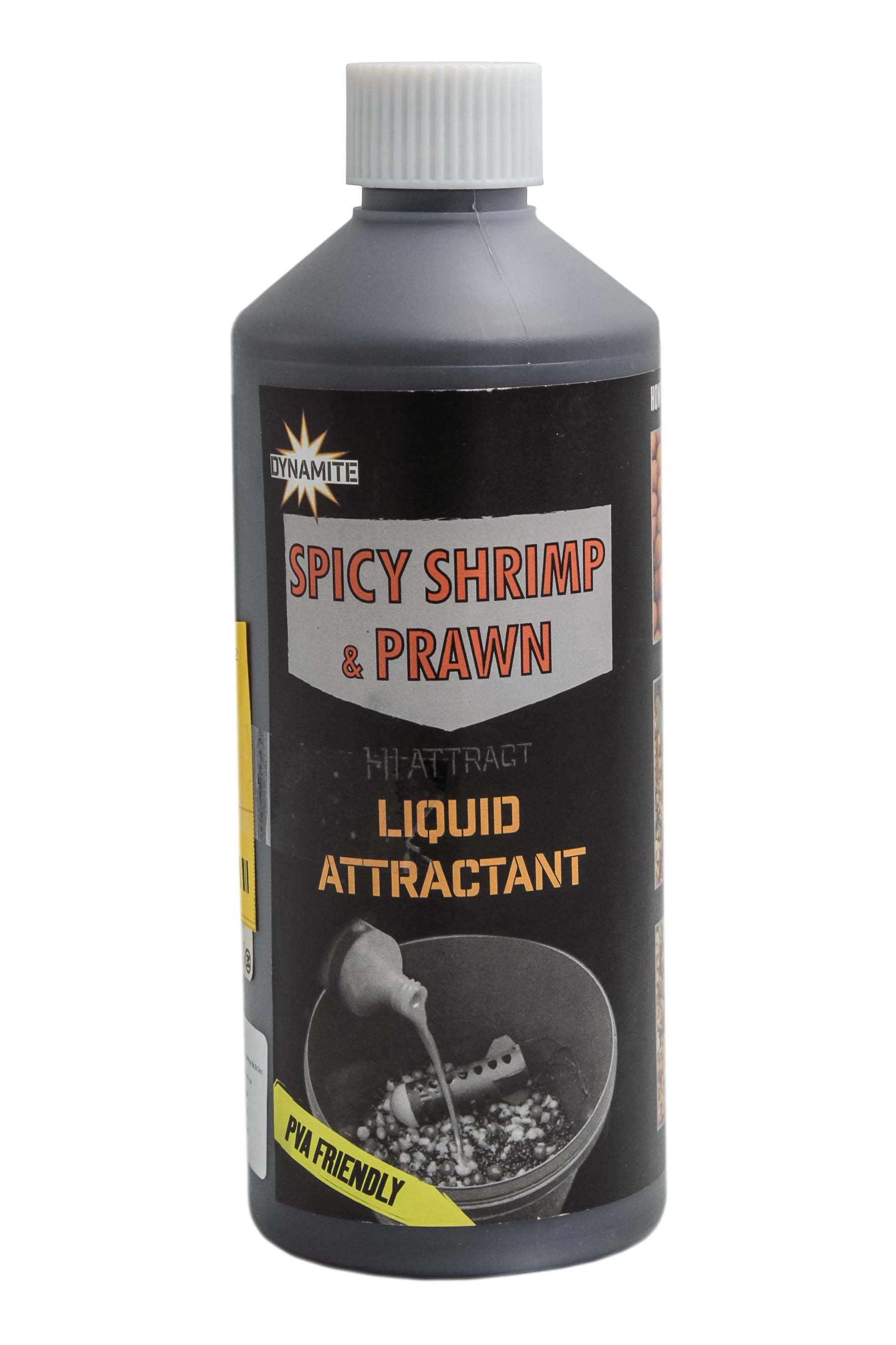 Ликвид Dynamite Baits Spicy Shrimp & Prawn 500мл - фото 1