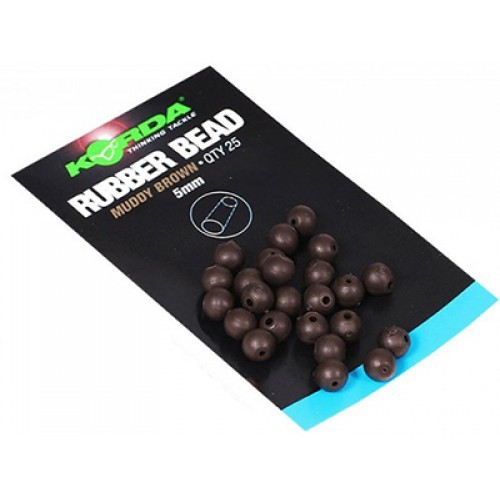 Бусина Korda Safe zone rubber bead 5мм brown - фото 1