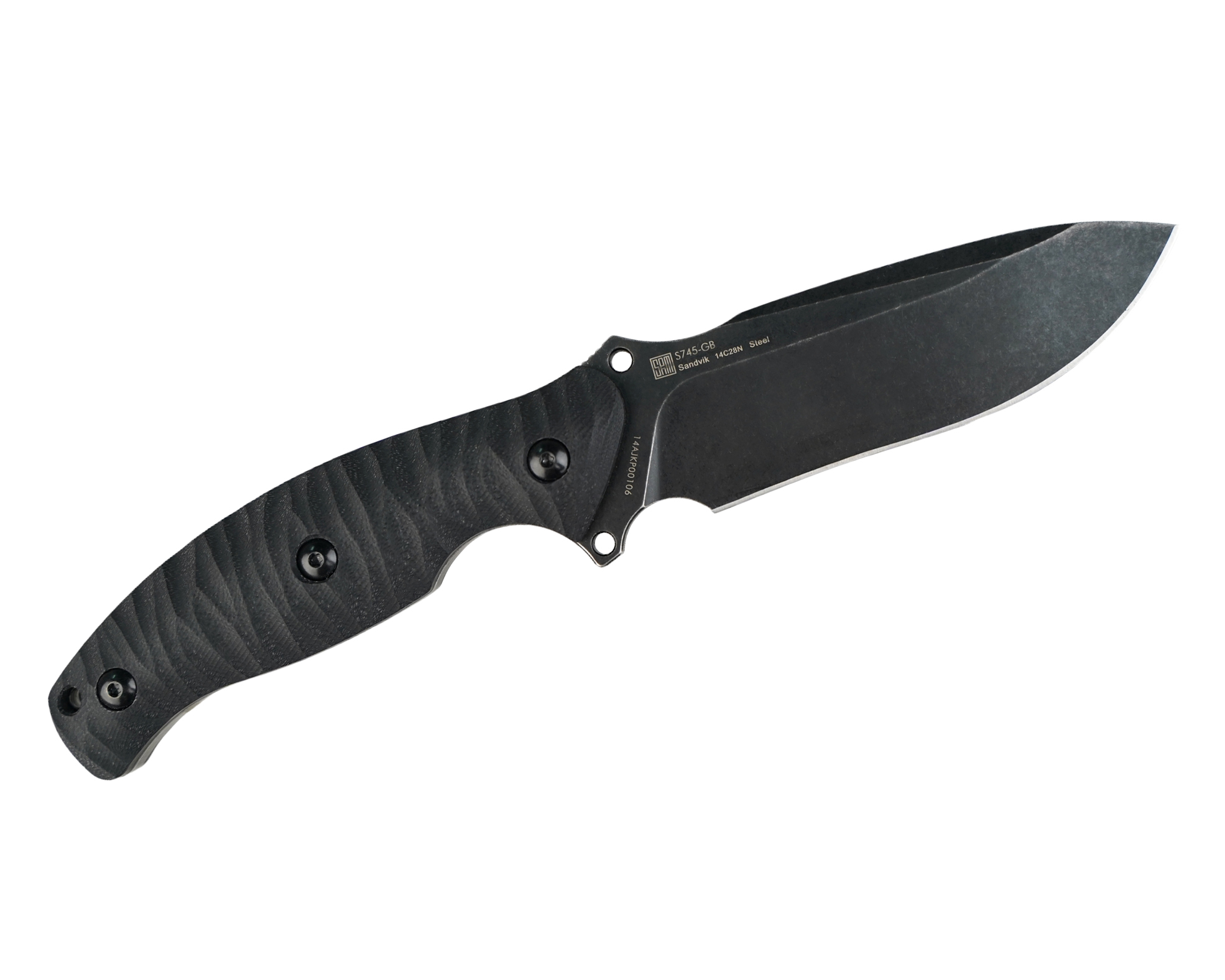 Нож Sanrenmu S745-GB фикс клинок 14C28N рукоять G10 - фото 1