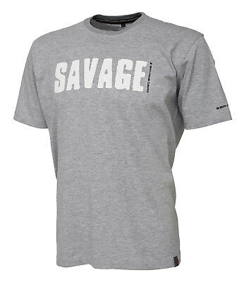 Футболка Savage Gear Simply savage tee light grey melange - фото 1
