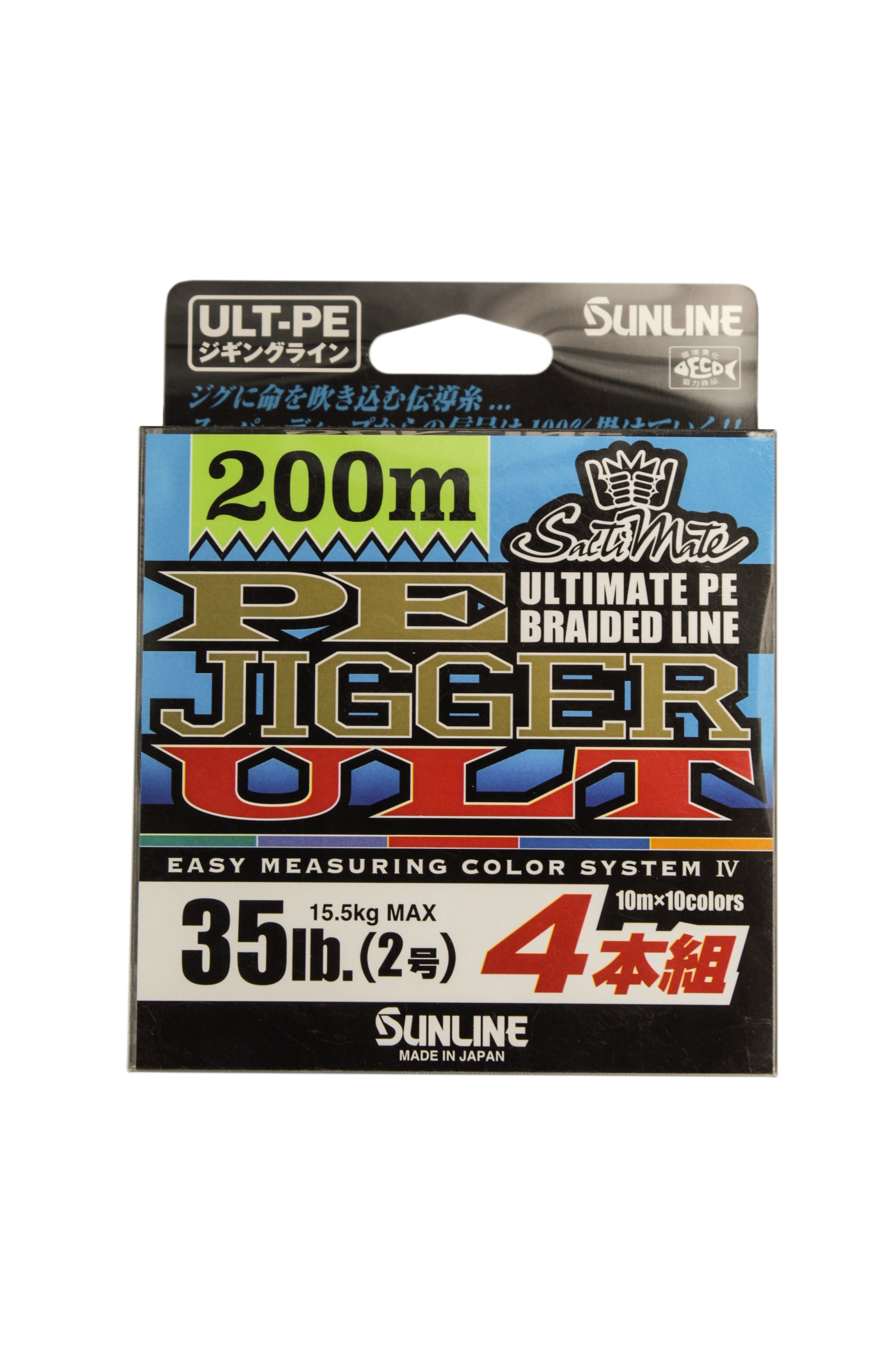 Шнур Sunline PE Jigger ULT 4braid 200м 2,0 35lb - фото 1