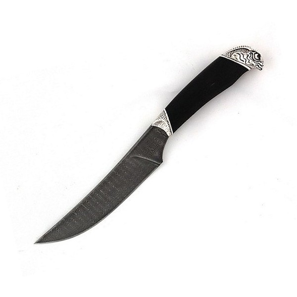 Нож Северная Корона Кречет дамасская сталь бронза дерево - фото 1