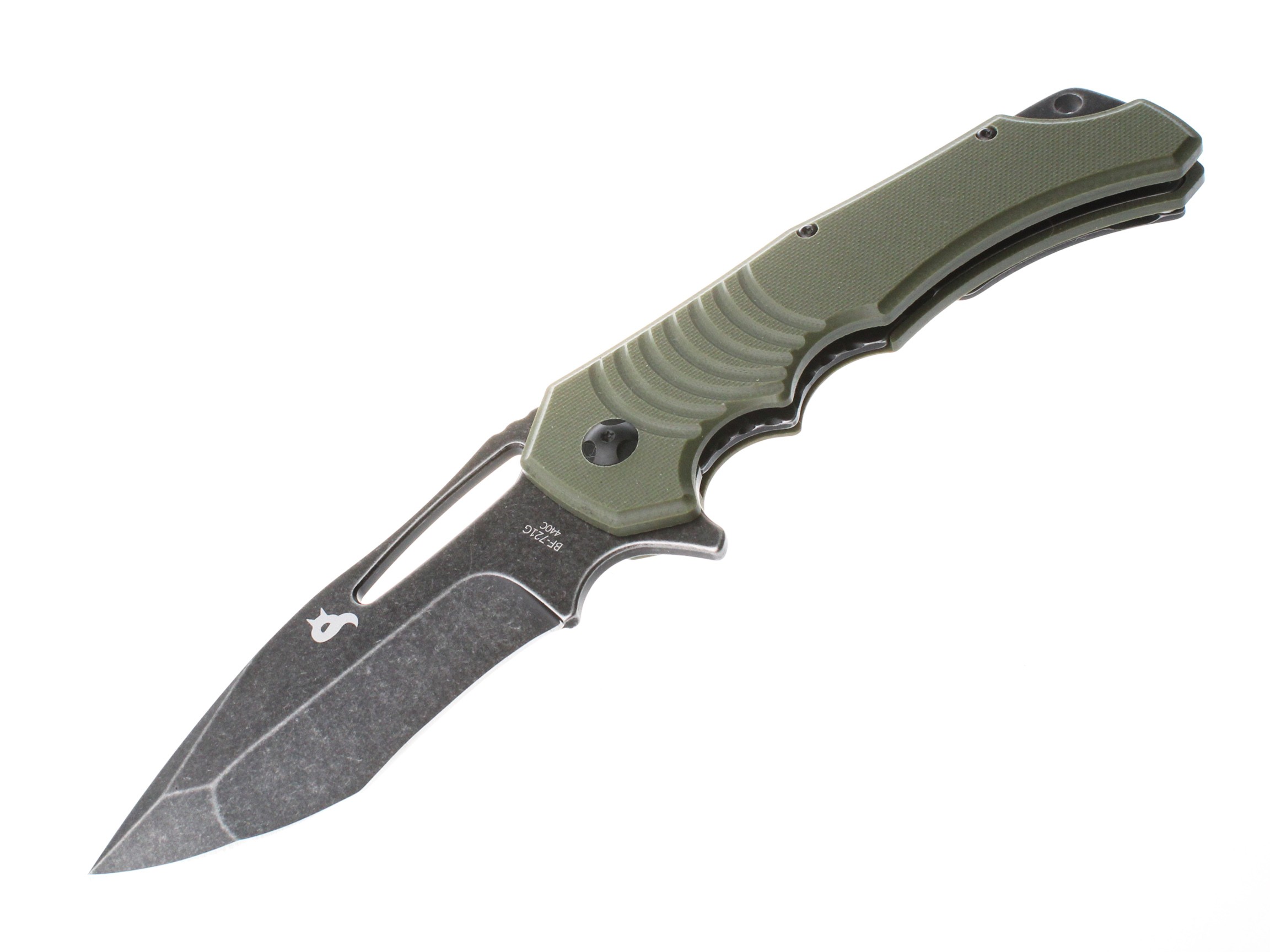 Нож Fox Knives Hugin складной сталь 440С рукоять G10 зеленый - фото 1