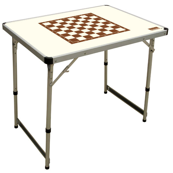 Стол Camping World Chess ivory шахматный до 30 кг 80х60 см - фото 1