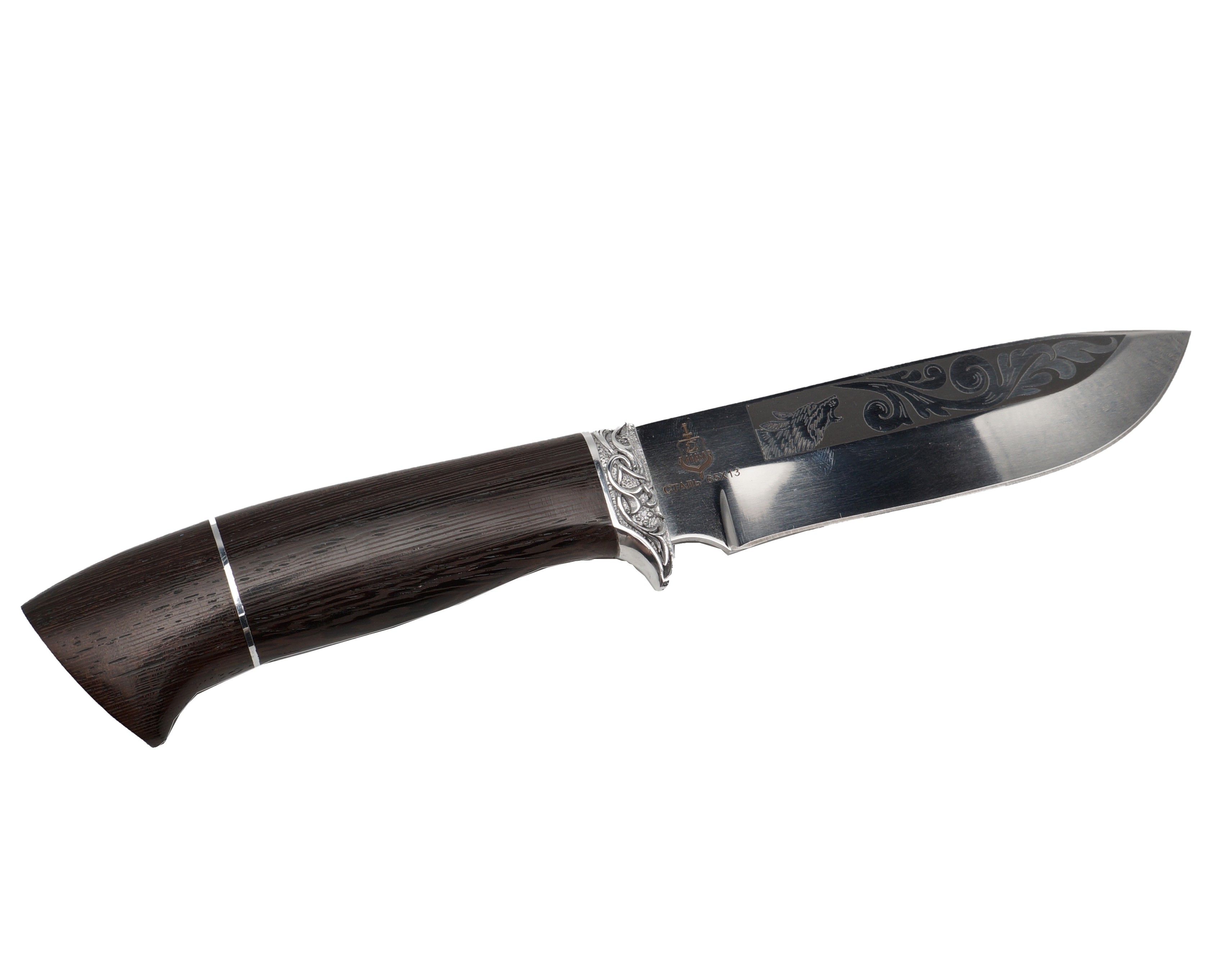Нож Ладья Беркут НТ-26 Р 65х13 рис.венге - фото 1