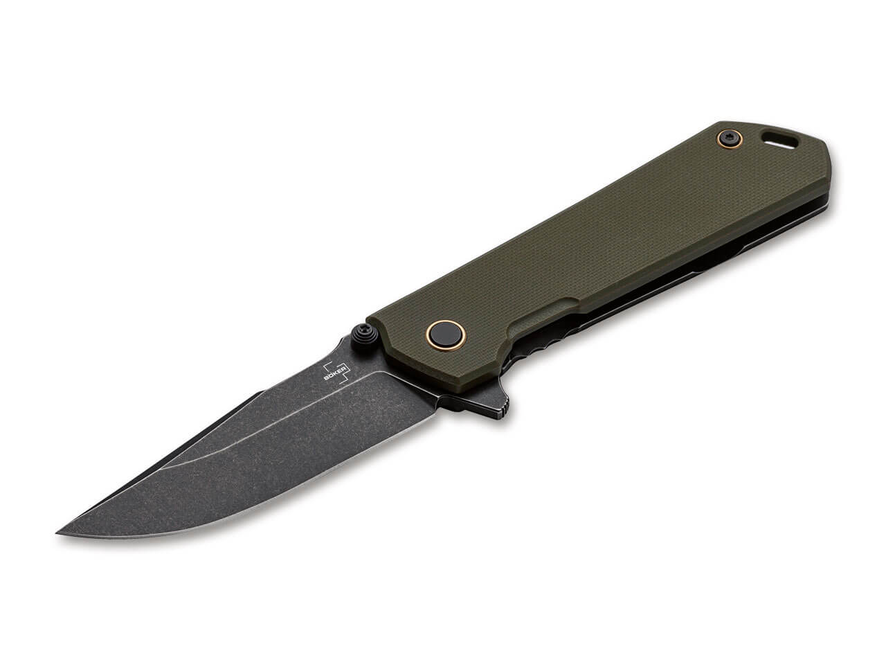 Нож Boker Kihon Assisted OD Green складной сталь D2 рукоять G10 - фото 1