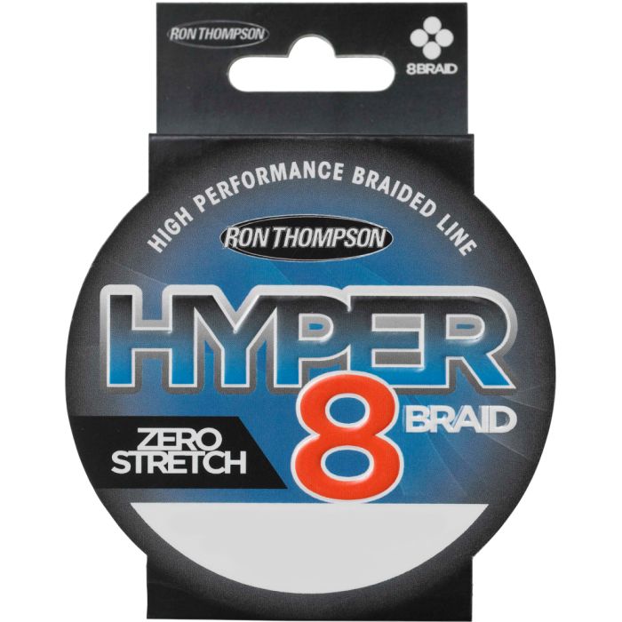 Шнур Ron Thompson Hyper 8-braid 110м 0,15мм 9кг 20lb dark grey - фото 1