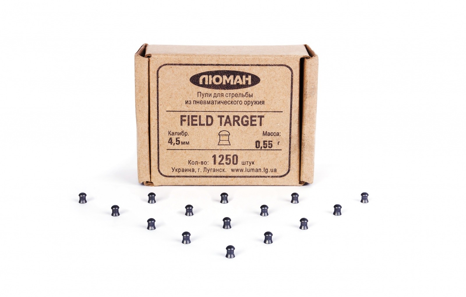 Пульки Люман Field Target 0,55 гр 1250 шт - фото 1