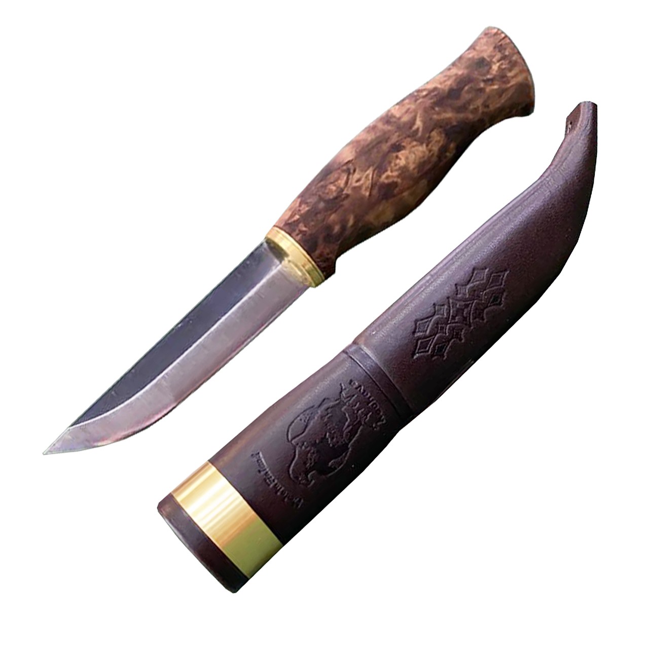 Нож Ahti Vaara клинок 9,7см W75 рукоять дерево - фото 1