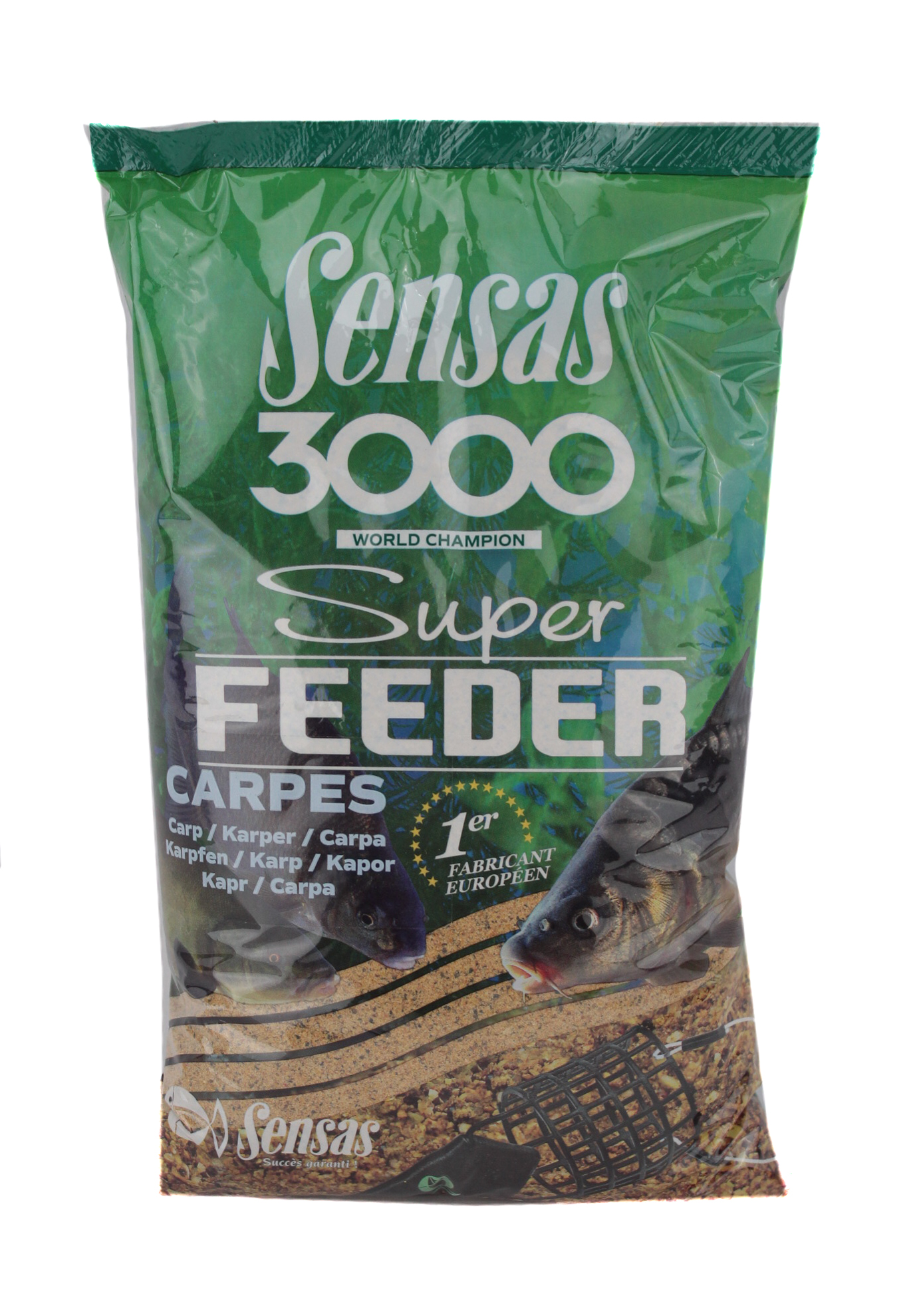 Прикормка Sensas 3000 1кг Super feeder carp  - фото 1
