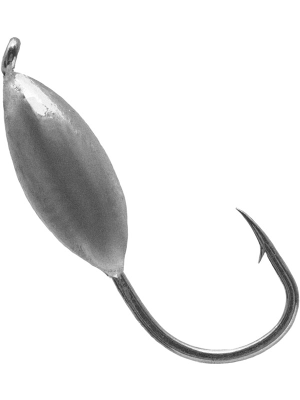 Мормышка Lumicom Овсинка вольф. 4,0мм никель 1/10 - фото 1