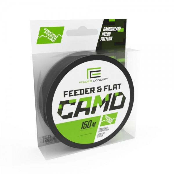 Леска Feeder Concept Monofilament line Feeder & Flat Camo 150/025 - фото 1