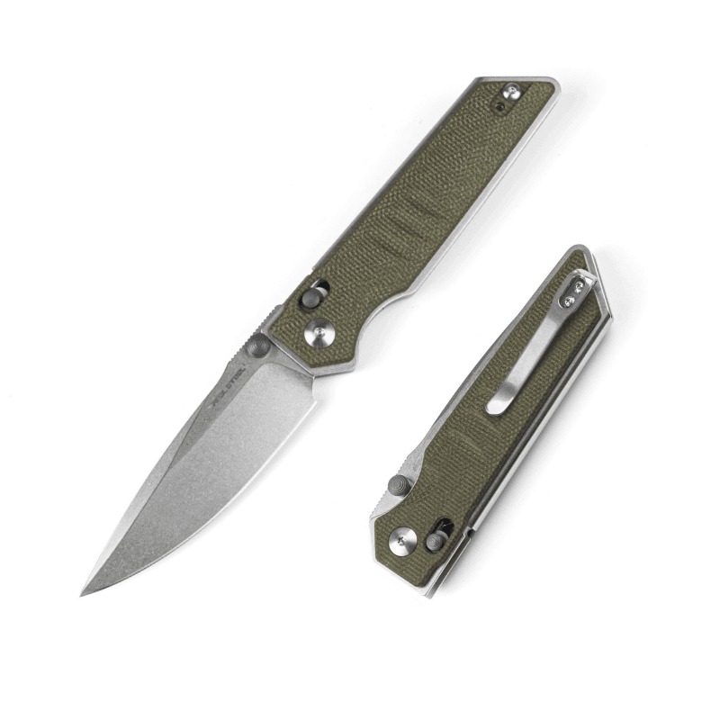 Нож складной Real Steel Sacra Green Micarta клинок K110 8,4см - фото 1