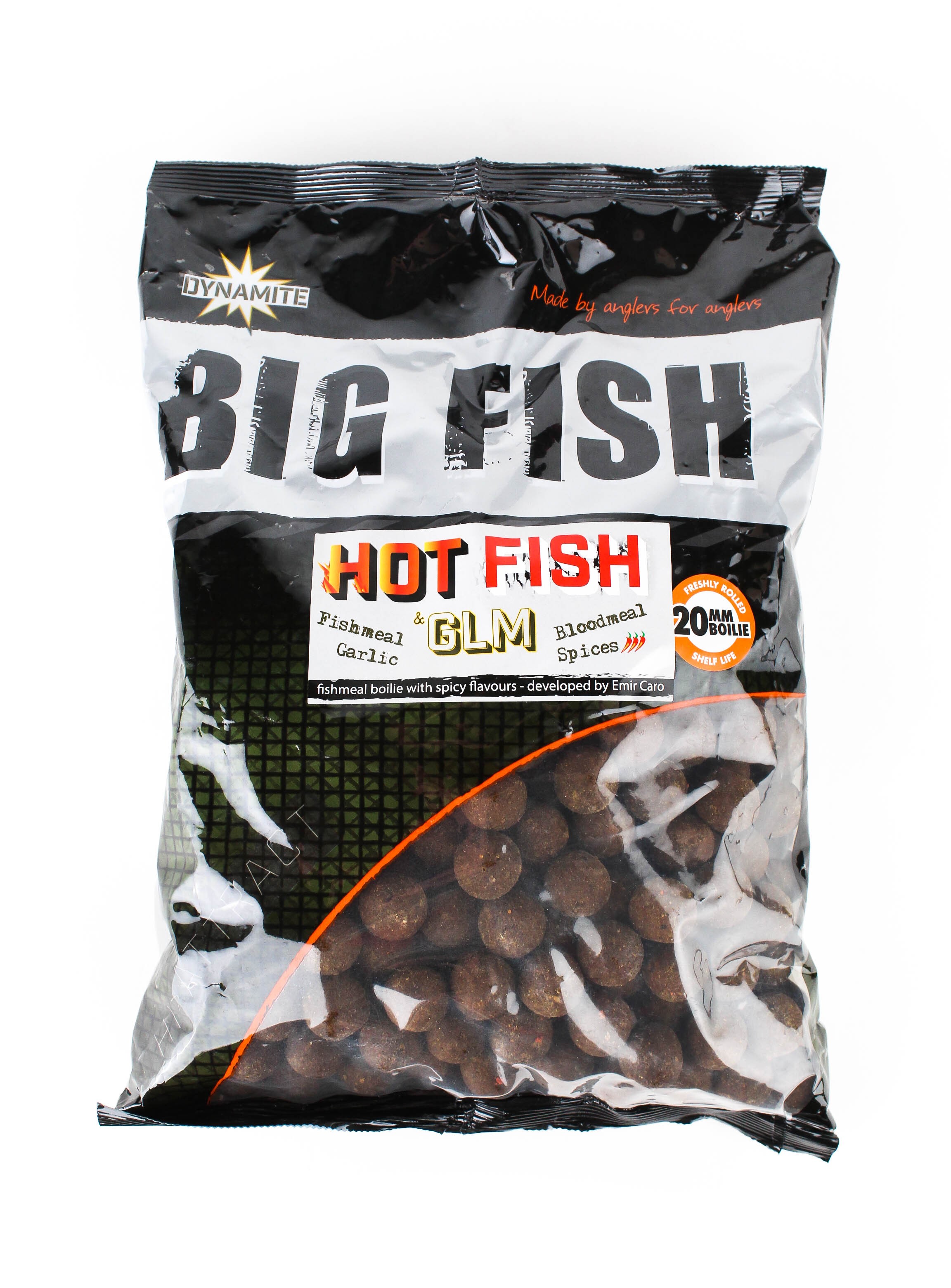 Бойлы Dynamite Baits  Hot Fish GLM 20мм 1,8кг - фото 1