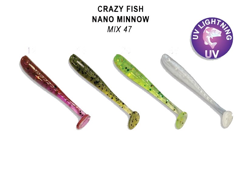 Приманка Crazy Fish Nano Minnow 6-40-М47-6 - фото 1