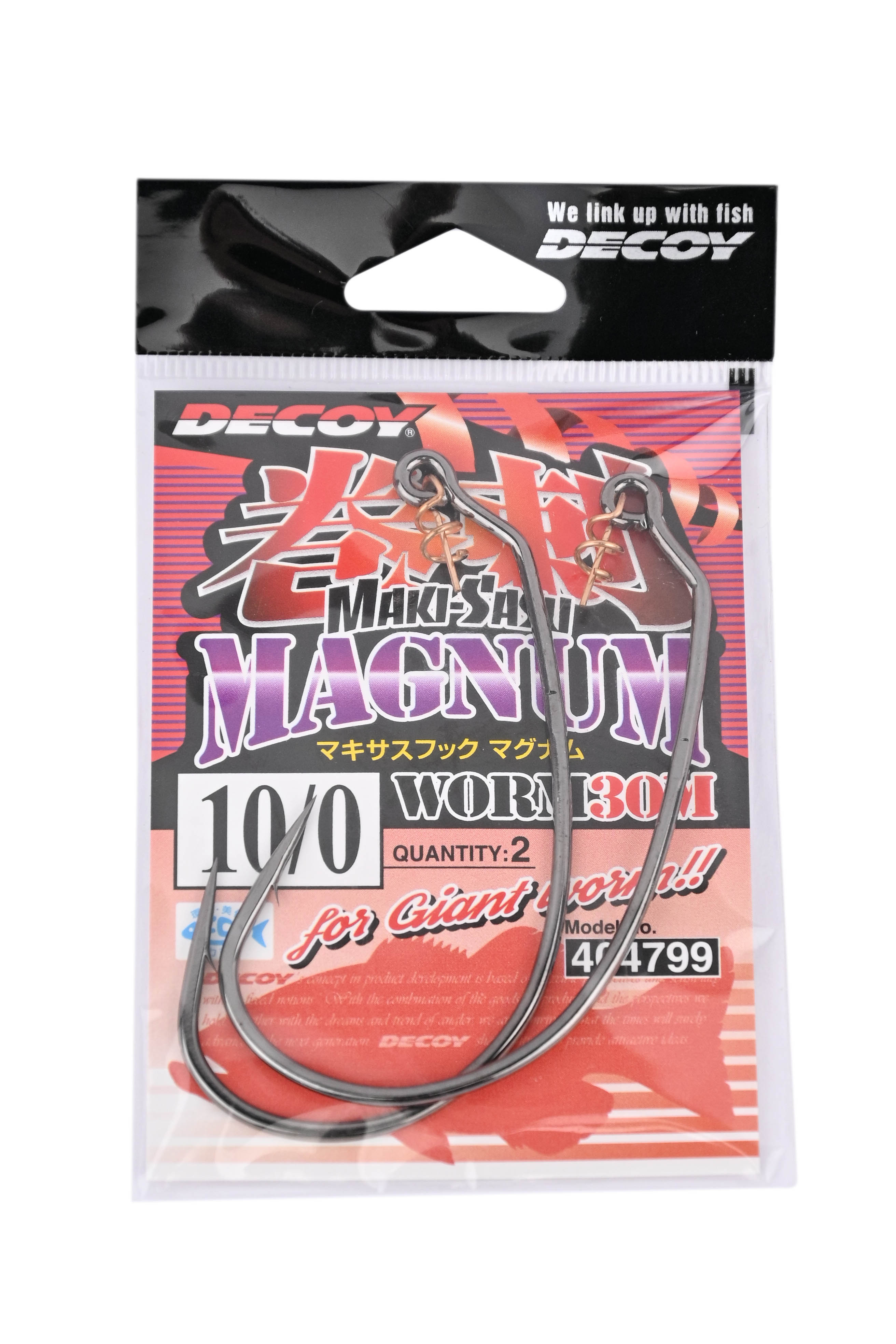 Крючок Decoy Worm 30M maki-sasu hook magnum №10/0 - фото 1