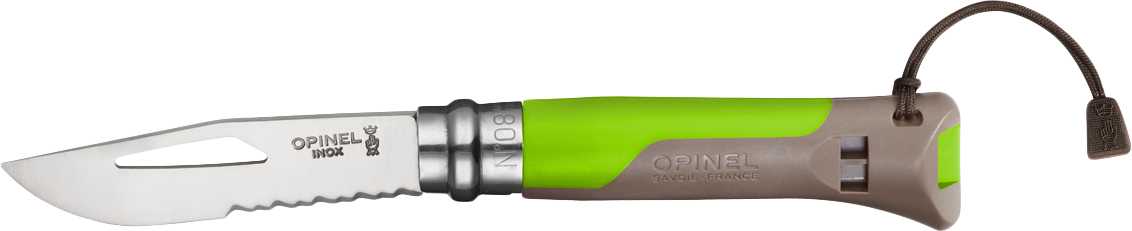 Нож Opinel Outdoor 8VRI складной 8,5см зеленый - фото 1