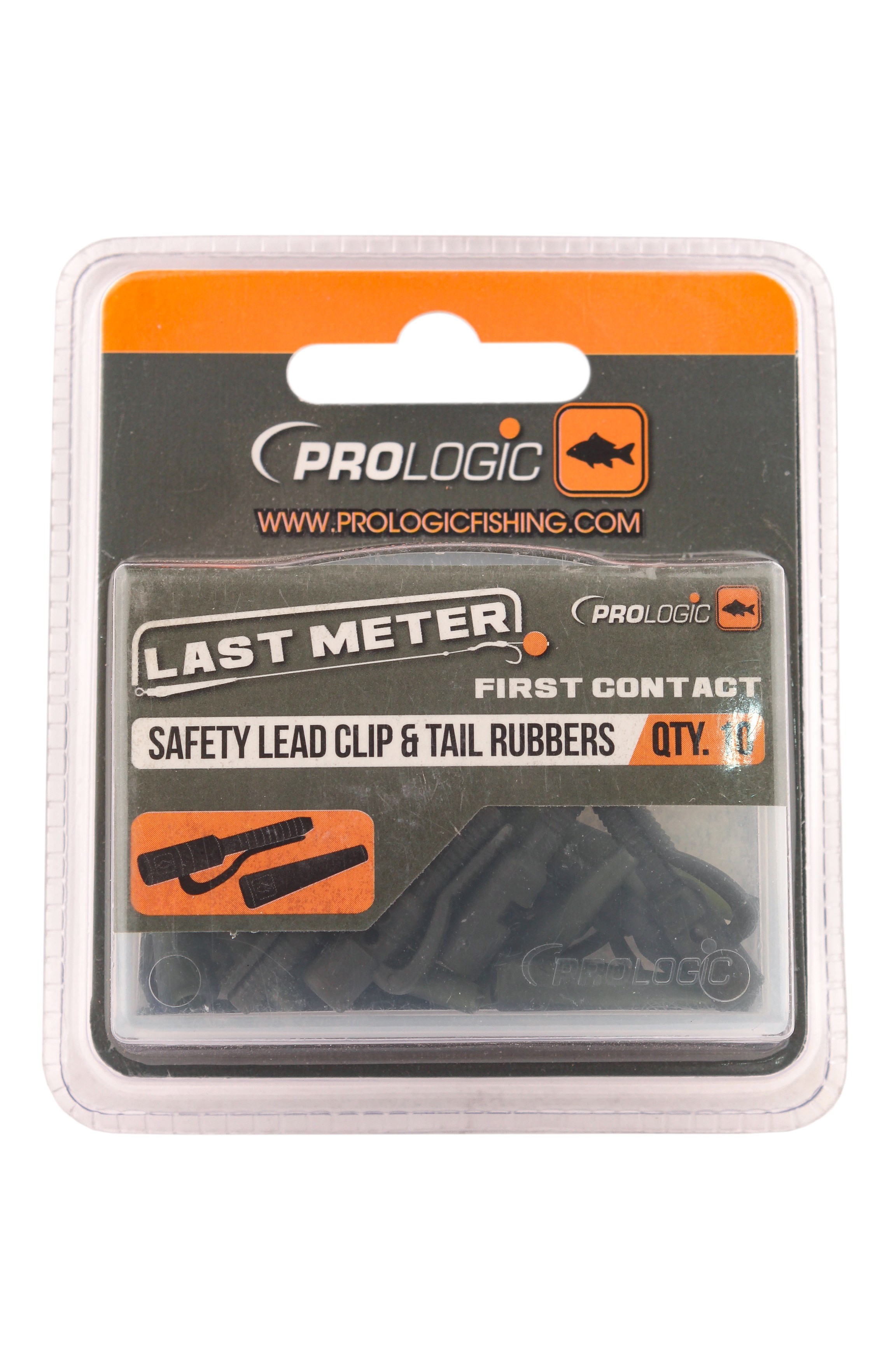 Клипса Prologic LM safety leadclip & tailrubber 10шт - фото 1