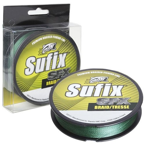Шнур Sufix SFX braid 135м 0,30мм 17кг зеленый - фото 1
