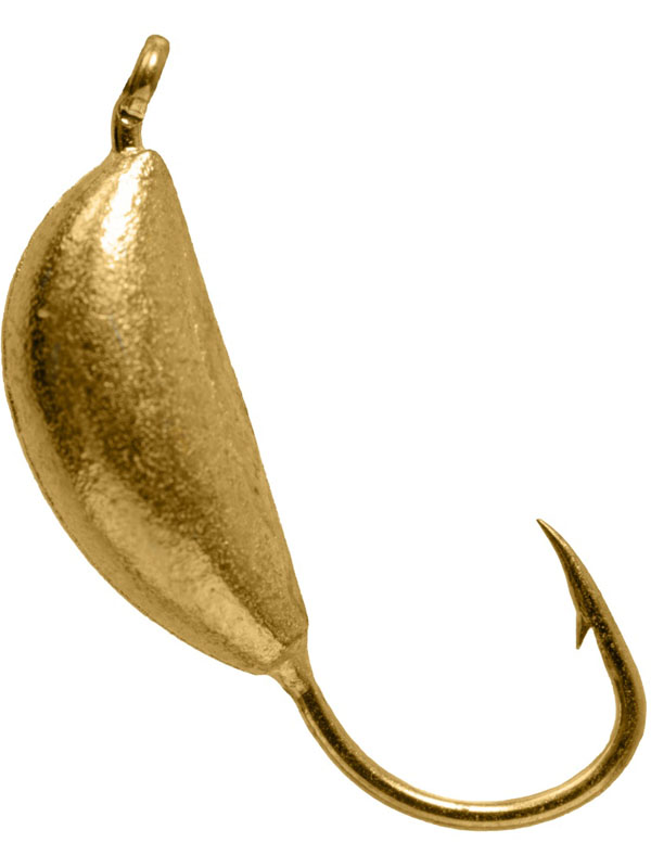 Мормышка Lumicom Банан вольф 2,5мм золото 1/10 - фото 1