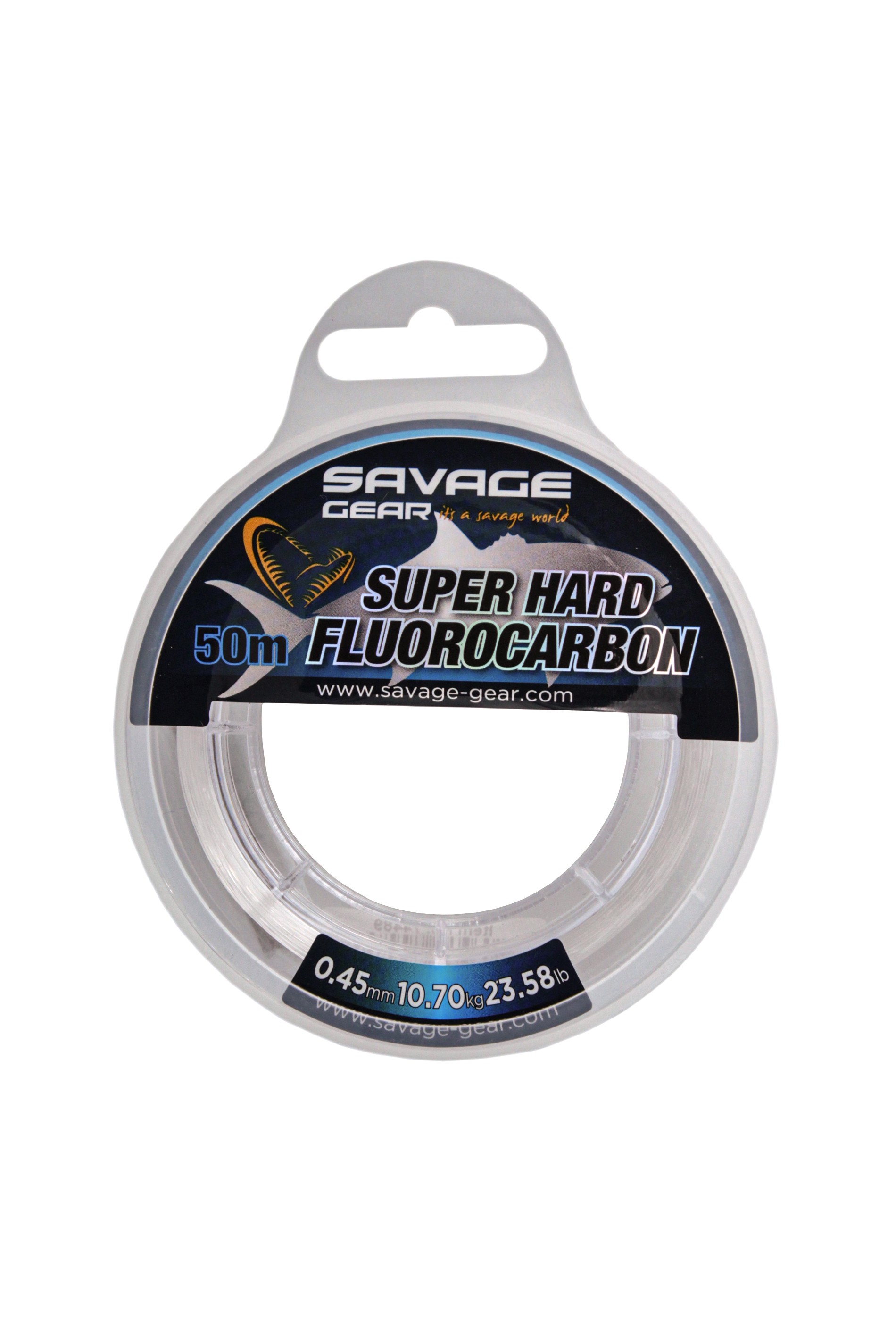 Леска Savage Gear Super hard fluorocarbon 50м 0,45мм 10,7кг 23,58lbs clear - фото 1