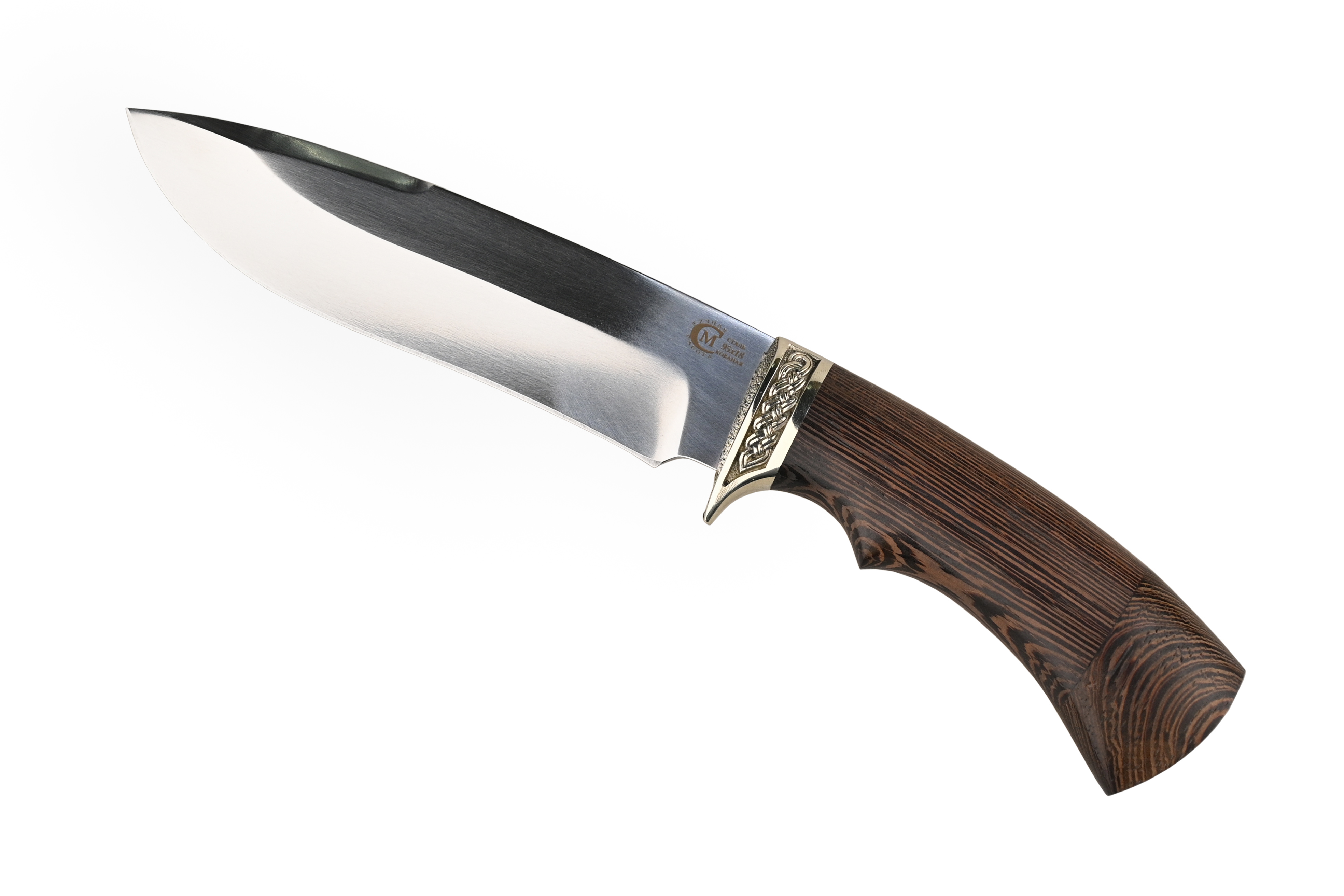 Нож ИП Семин Скиф кованая сталь 95x18 венге литье - фото 1